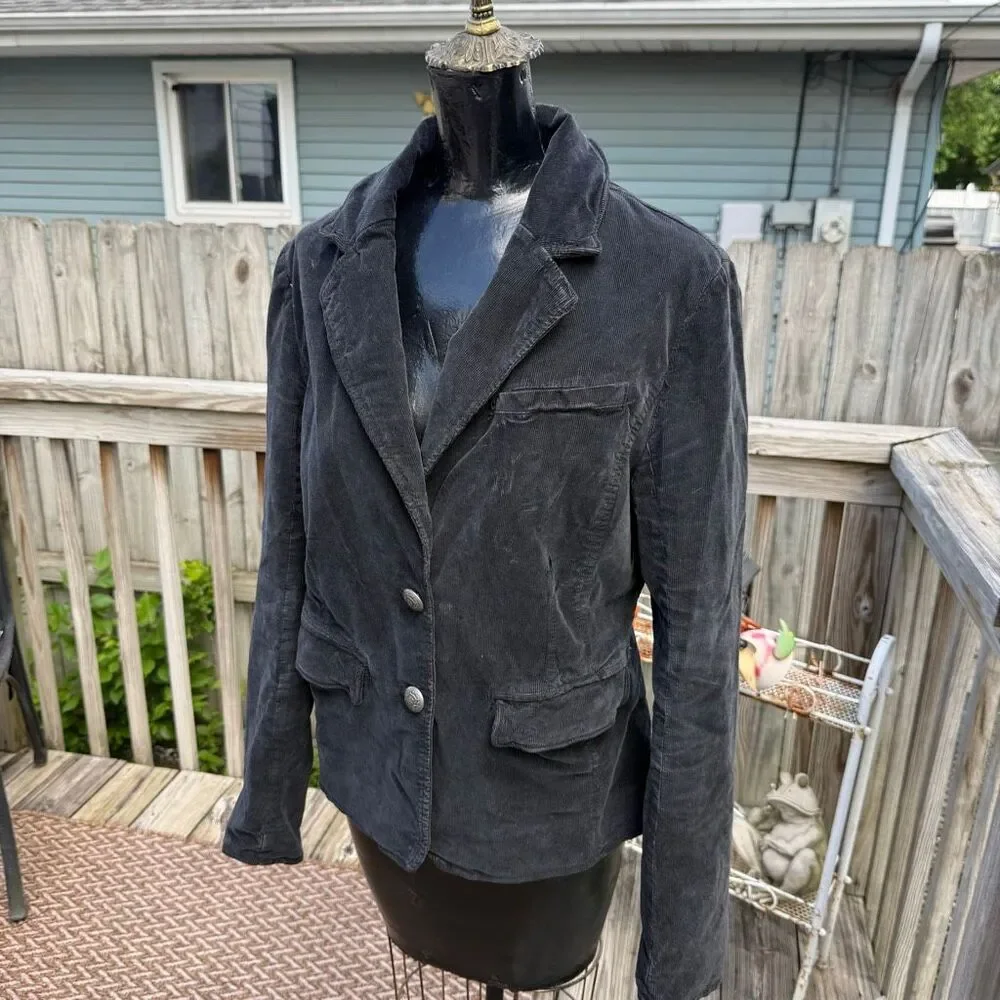 Free People Black Corduroy Women’s Blazer Jacket
